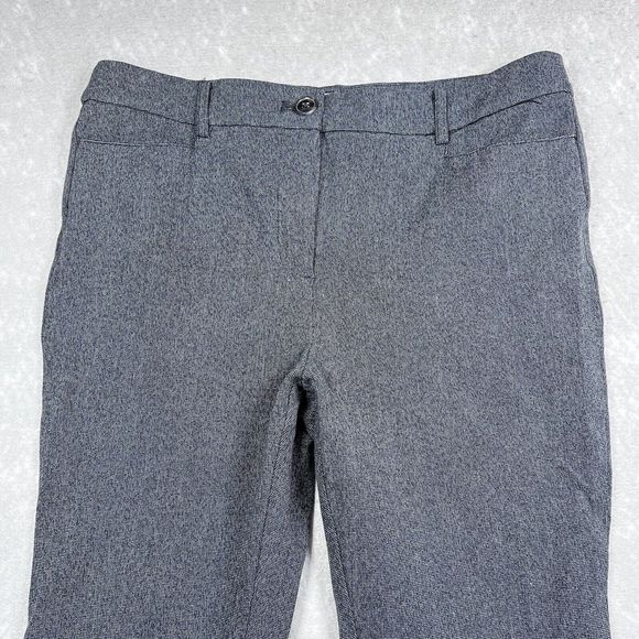 Ann Taylor Loft Pants Womens Size 10 Curvy Black/Gray The Skinny Pants 2743 - Picture 2 of 13